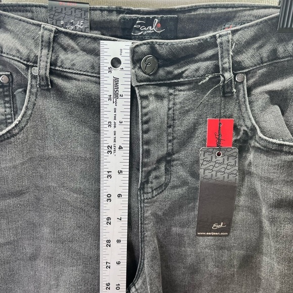 Earl Jeans Black Pearl Skinny Ankle Jeans Womens 14 Plus size stretch NWT 2241 - Picture 8 of 13